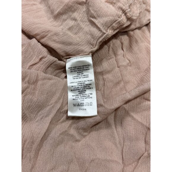 Free People Womens Dress M/L Light Pink Halter Maxi Tassel Tie Back Beachy Boho - Picture 7 of 9